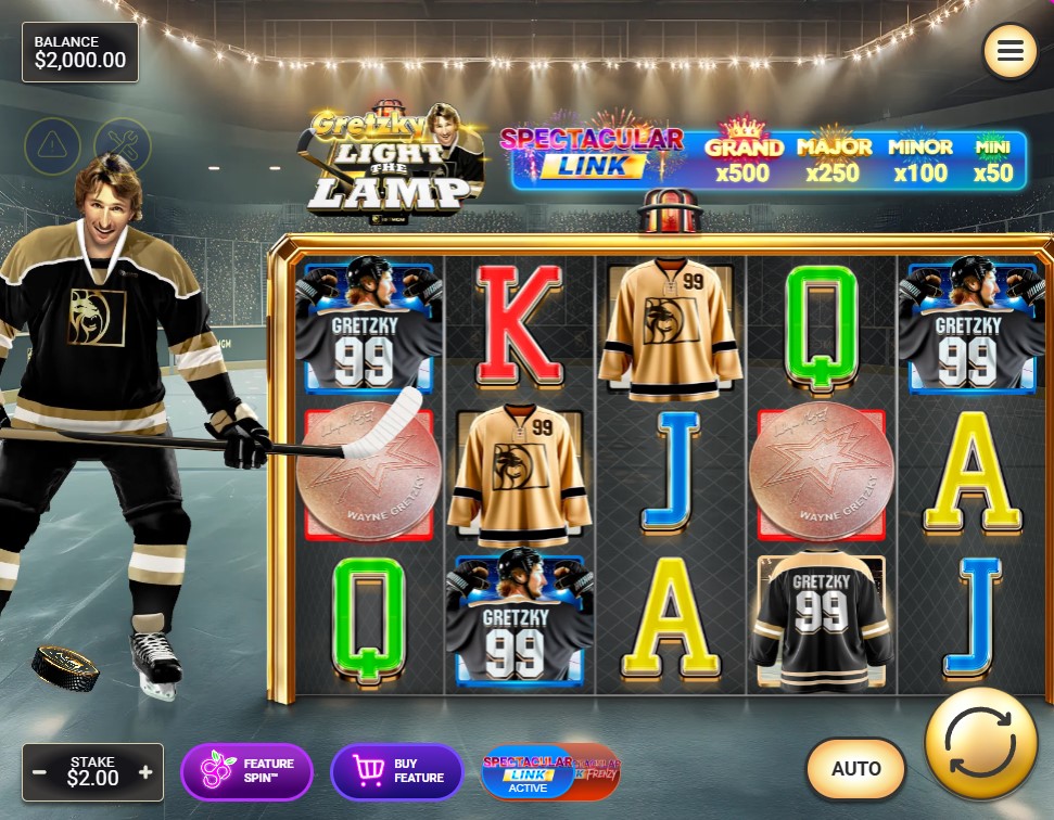 Gretzky Light The Lamp by Spinberry slot gameplay