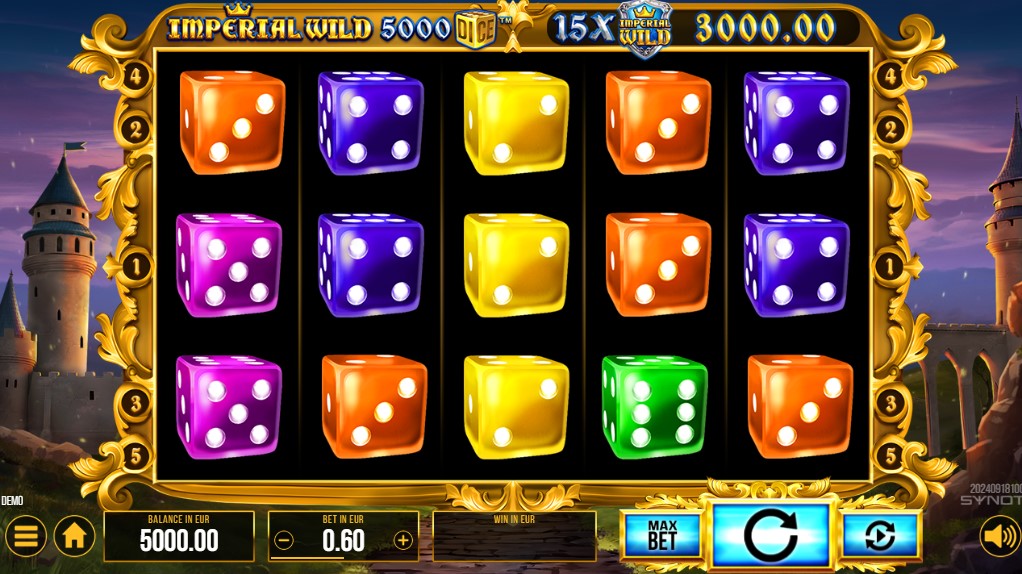 Imperial Wild 5000 Dice by SYNOT Gaming slot gameplay