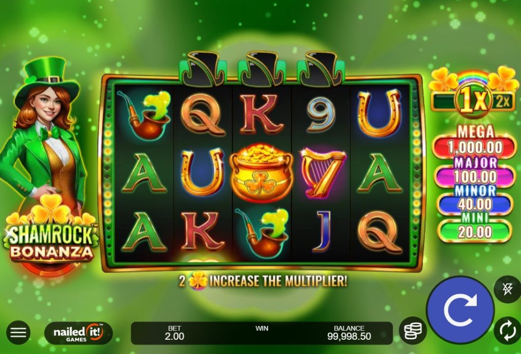 Shamrock Bonanza by Nailed It! Games slot gameplay