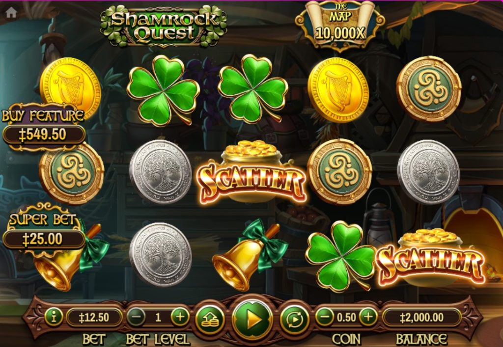 Shamrock Quest by Habanero slot gameplay