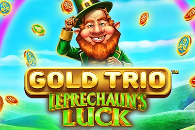 Gold Trio: Leprechaun’s Luck by Playtech slot logo