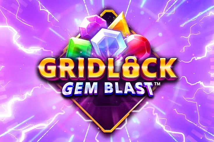 Gridlock Gem Blast by Switch Studios slot logo