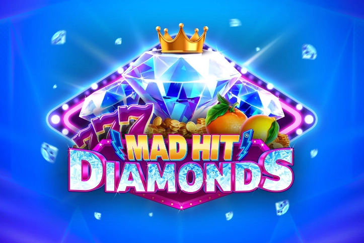 Mad Hit Diamonds by RubyPlay slot logo