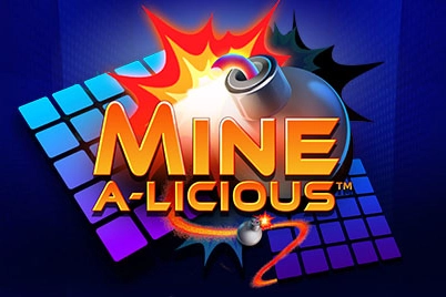 Mine-a-Licious by Playtech slot logo