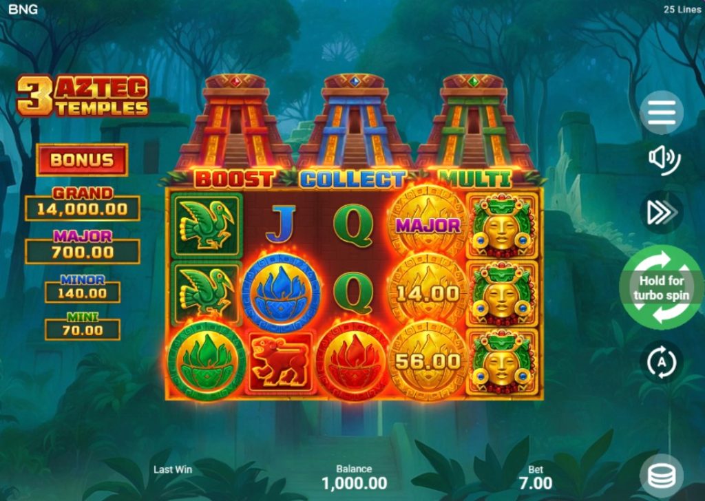 3 Aztec Temples by Booongo slot gameplay slot