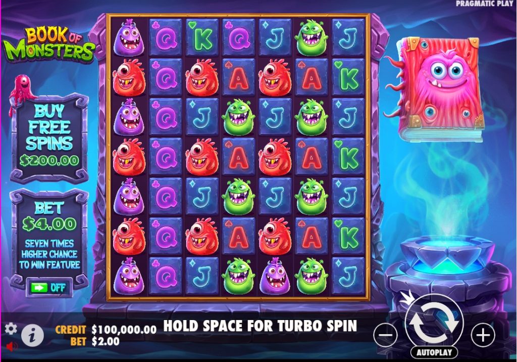 Book of Monsters by Pragmatic Play slot gameplay