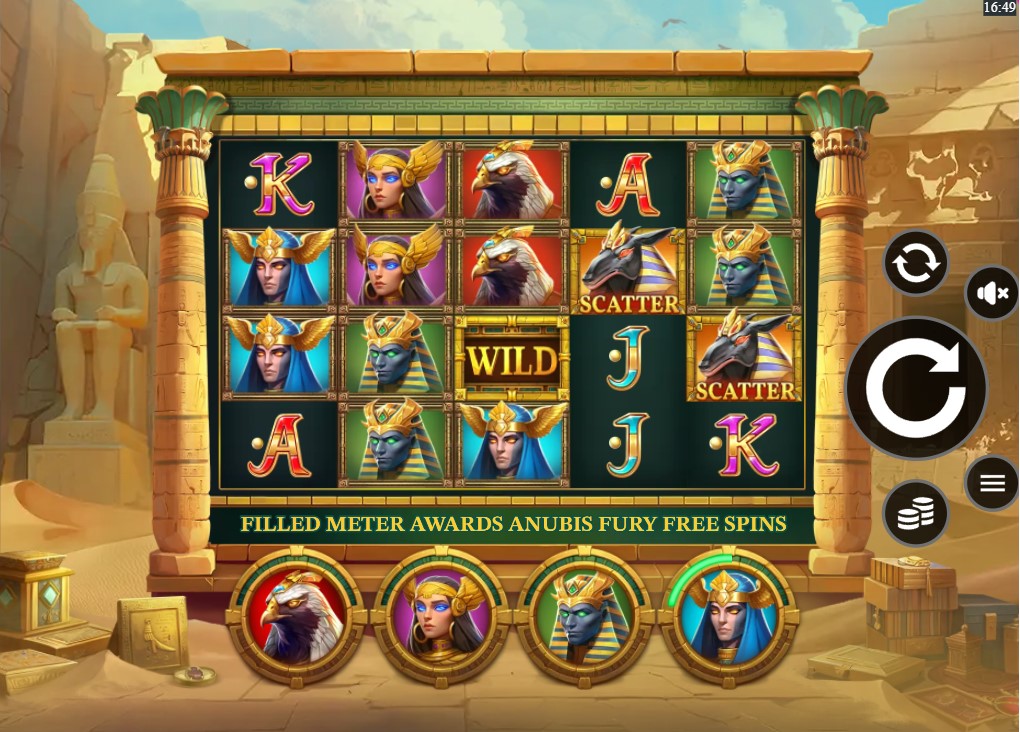 Dawn of Anubis by SpinOn slot gameplay