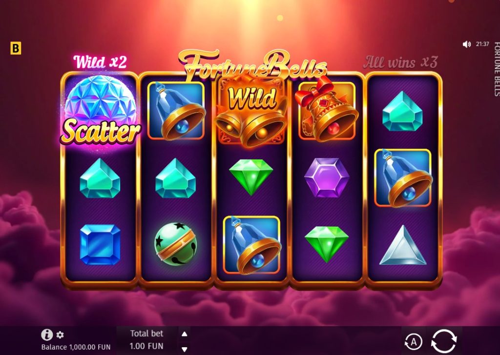 Fortune Bells by BGaming slot gameplay