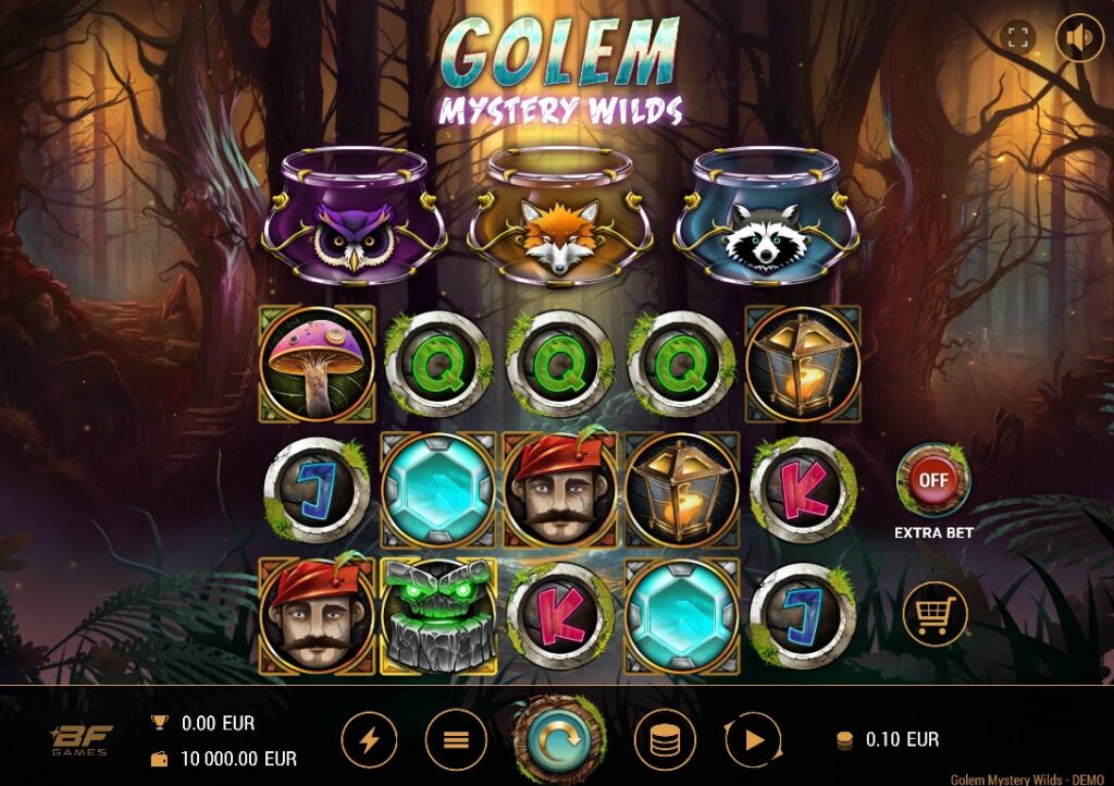 Golem Mystery Wilds by BF Games slot gameplay