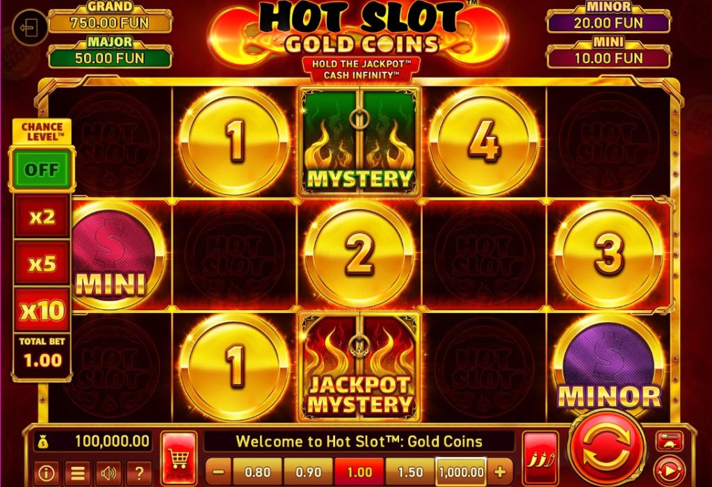 Hot Slot Gold Coins by Wazdan slot gameplay