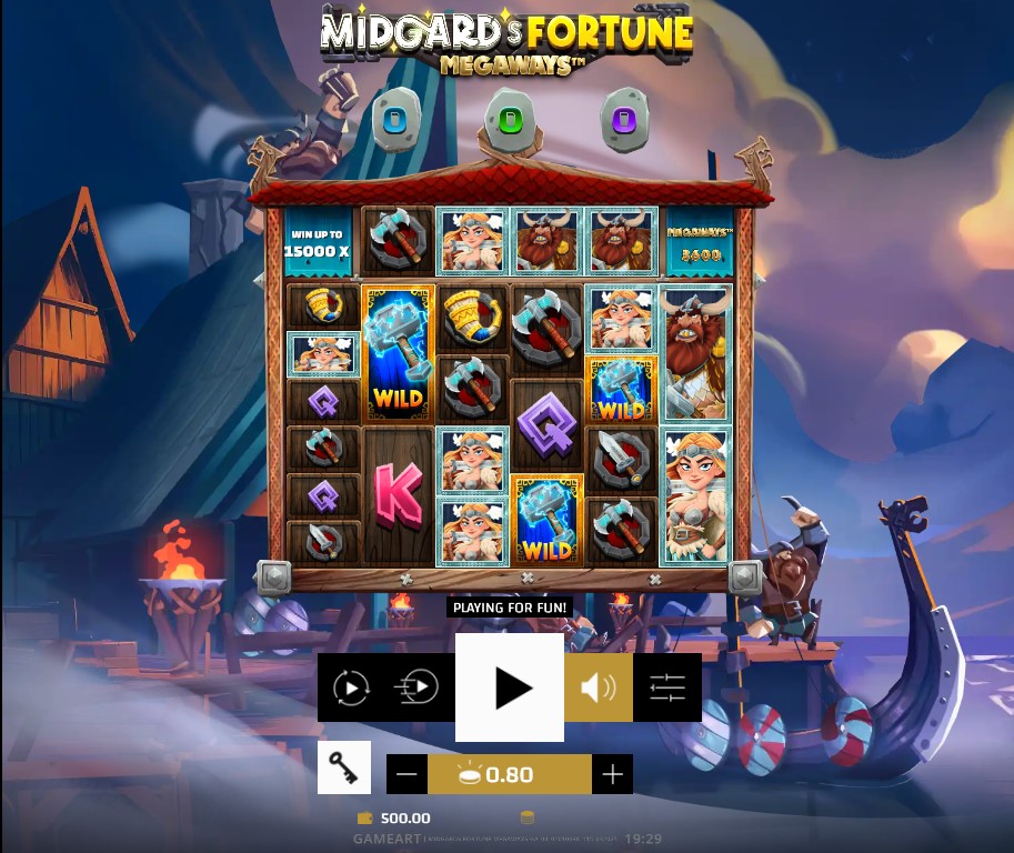 Midgard’s Fortune Megaways by GameArt slot gameplay