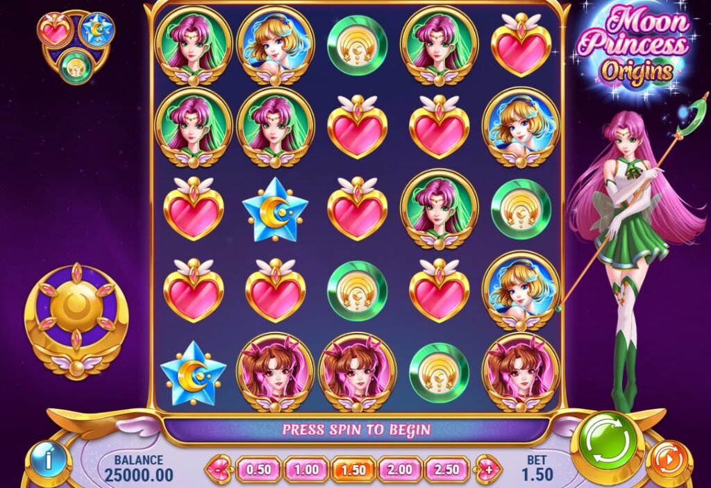Moon Princess Origins by Play'n GO slot gameplay