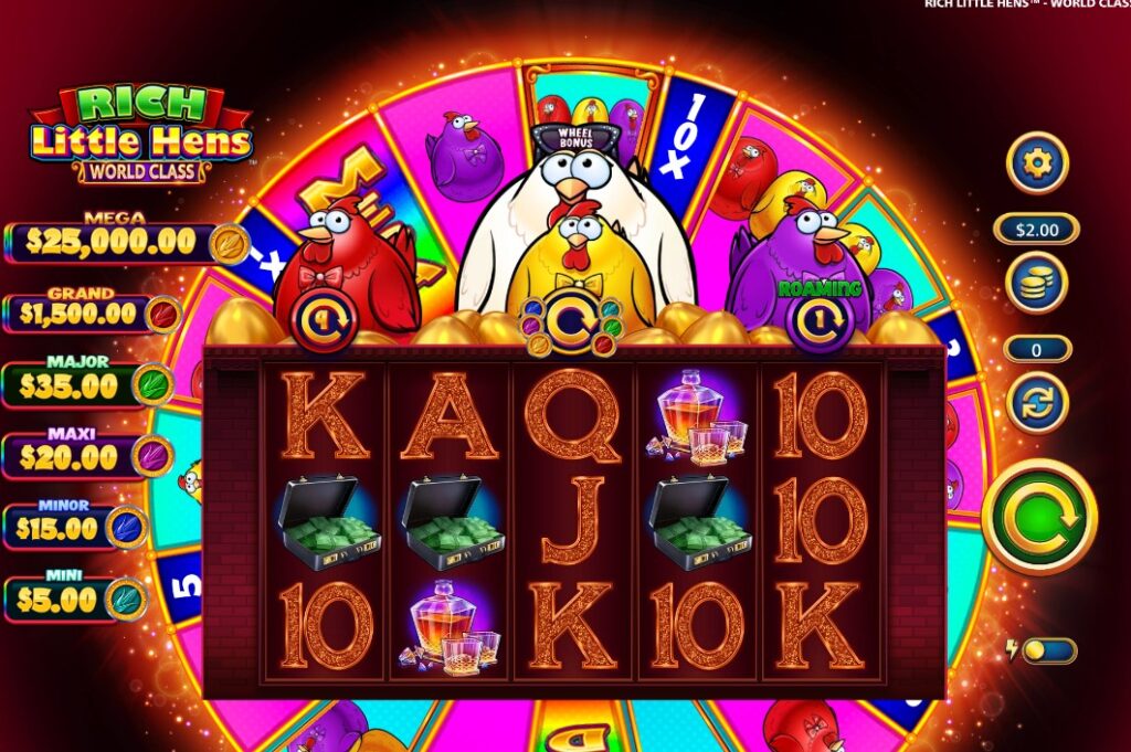 Rich Little Hens World Class by Light & Wonder slot gameplay