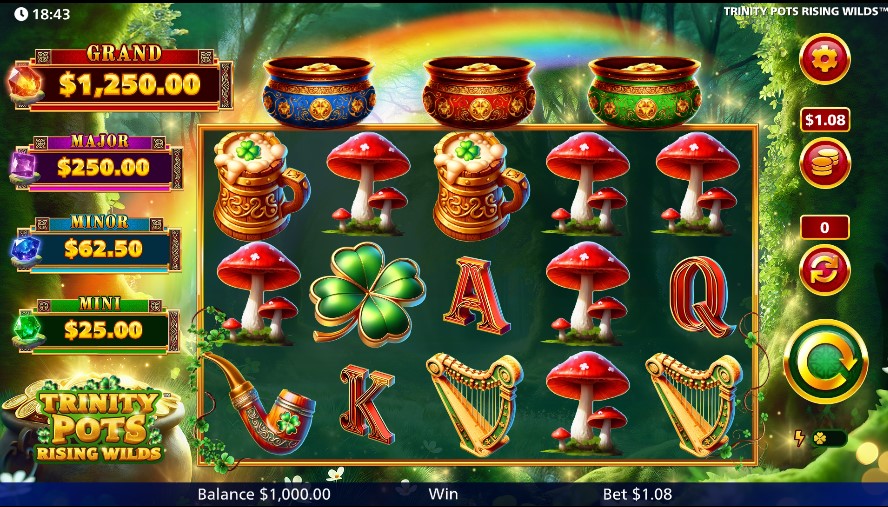 Trinity Pots Rising Wilds by Light & Wonder slot gameplay