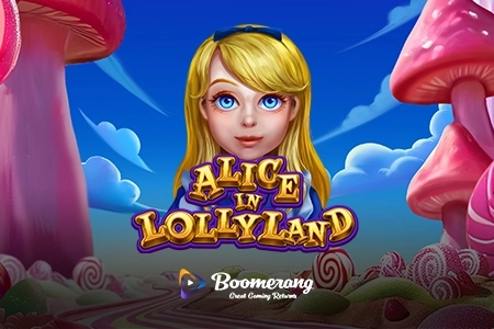 Alice in Lollyland by Boomerang Studios slot logo