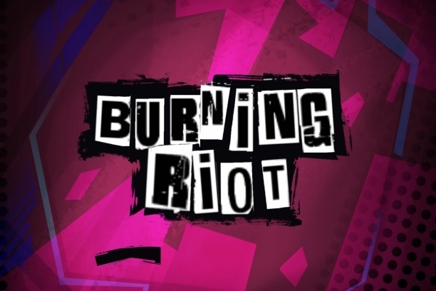 Burning Riot by Bitpunch slot logo