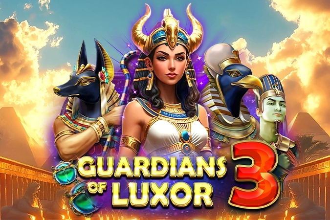 Guardians of Luxor 3 by Red Rake Gaming slot logo