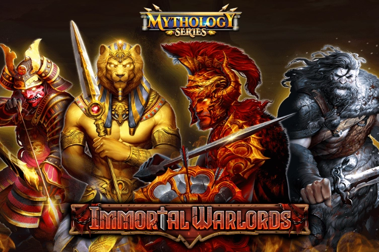 Immortal Warlords by Spinomenal slot logo