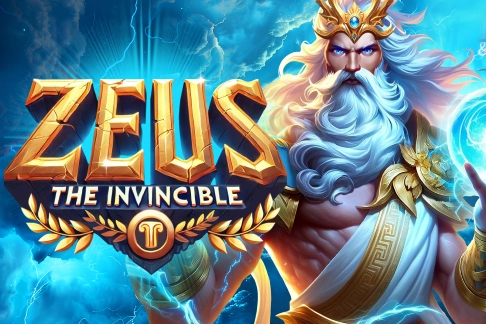 Zeus The Invincible by Mascot Gaming slot logo